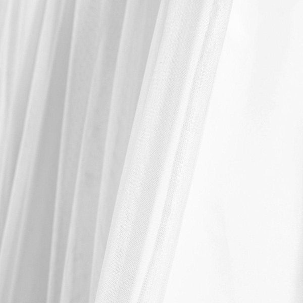 Tulle Skirt Solid Window Curtain Panel Set