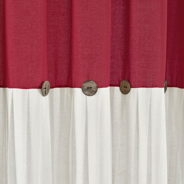 Linen Button Shower Curtain