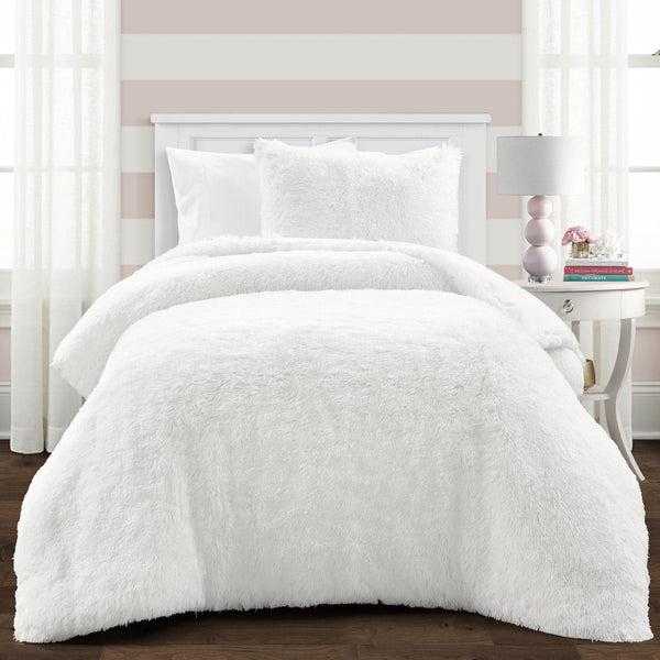 Emma Faux Fur Comforter Set