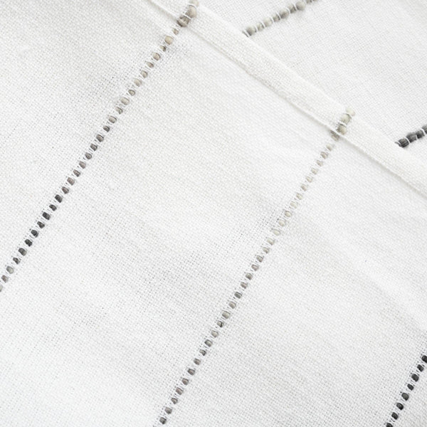 Ombre Stripe Yarn Dyed Recycled Cotton Blend Throw