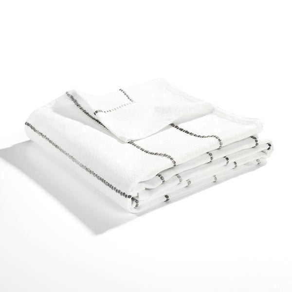 Ombre Stripe Yarn Dyed Recycled Cotton Blend Throw