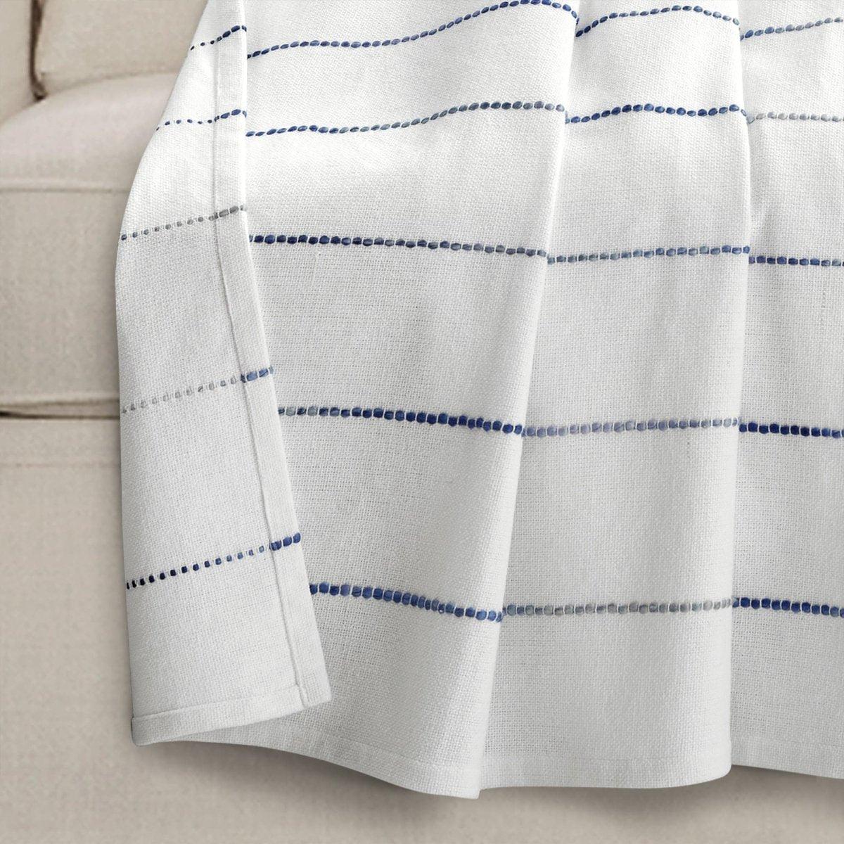 Ombre Stripe Yarn Dyed Recycled Cotton Blend Throw