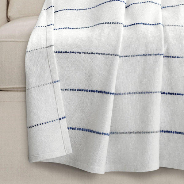 Ombre Stripe Yarn Dyed Recycled Cotton Blend Throw