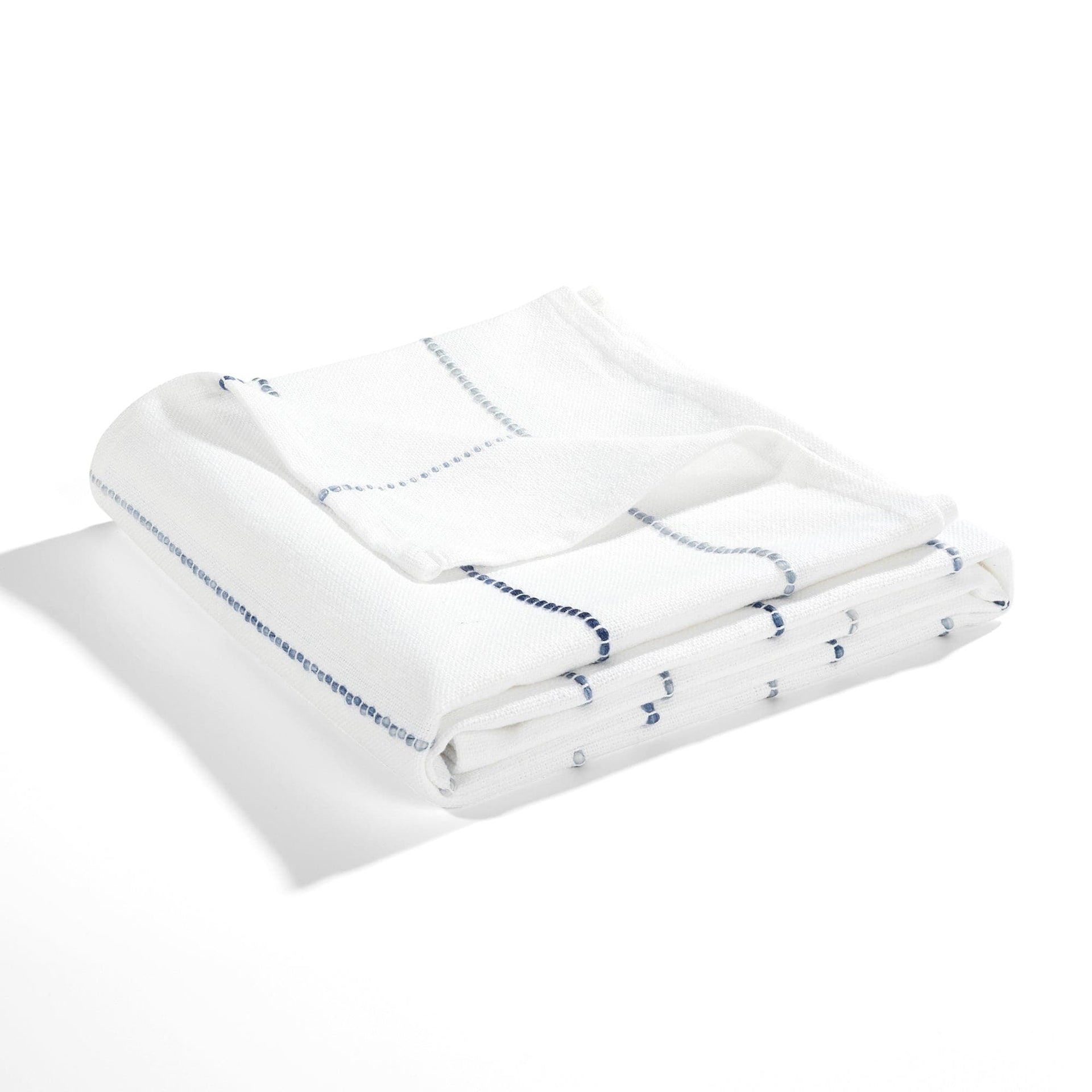 Ombre Stripe Yarn Dyed Recycled Cotton Blend Throw