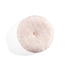 Button Soft Sherpa Round Throw Pillow - 15" Round / Blush