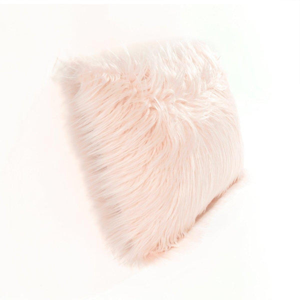 Mongolian Luca Soft Faux Fur Decorative Pillow Cover