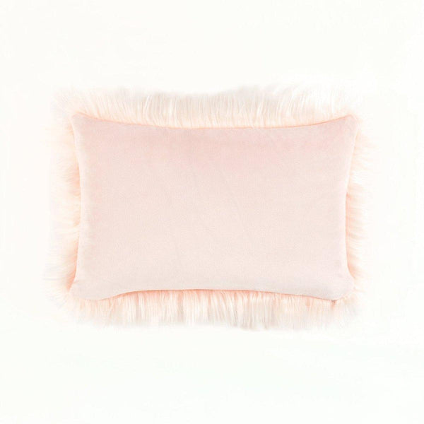Mongolian Luca Soft Faux Fur Decorative Pillow Cover