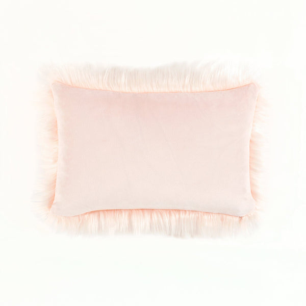 Mongolian Luca Soft Faux Fur Decorative Pillow Cover