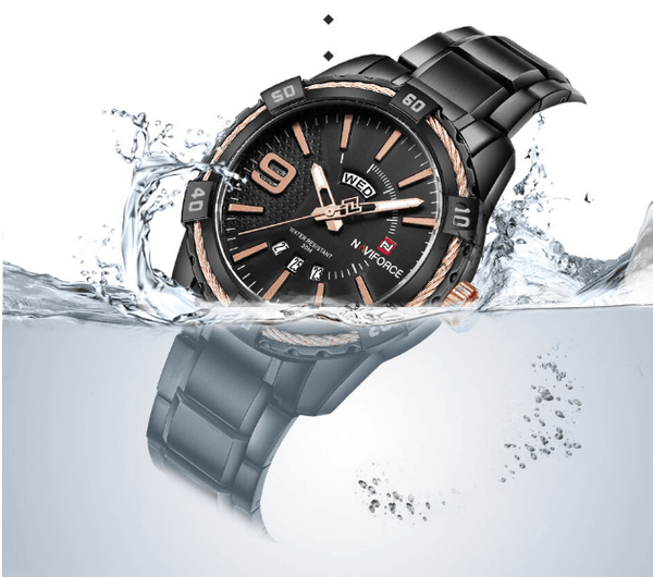 Men's  Luxury Stainless steal Waterproof Watch With Day And Date Display Unique Design Perfect Gift In Modern Metal Men  Wrist Watch Design