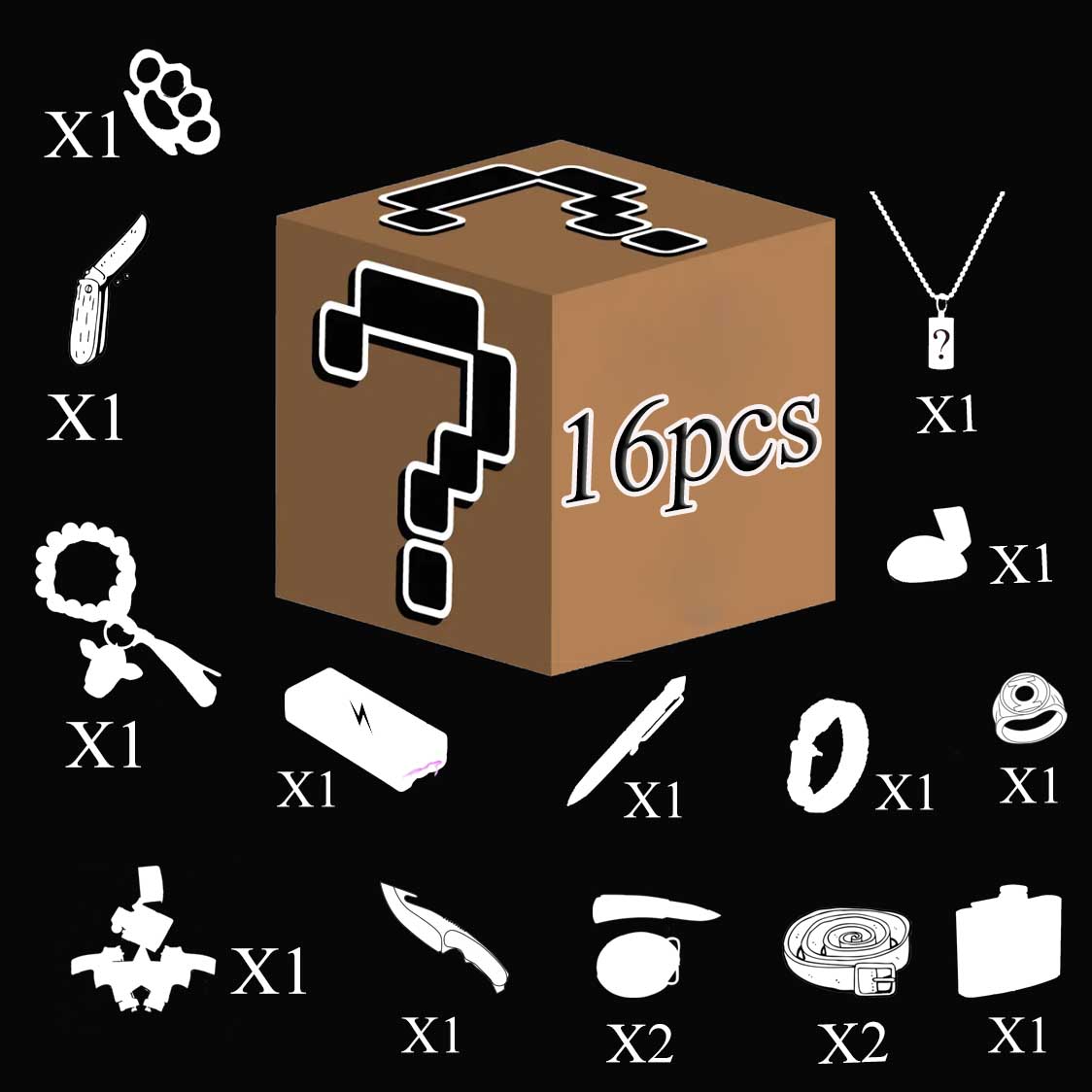 Mystery 1/2/4/8 Pack Belt Set Box