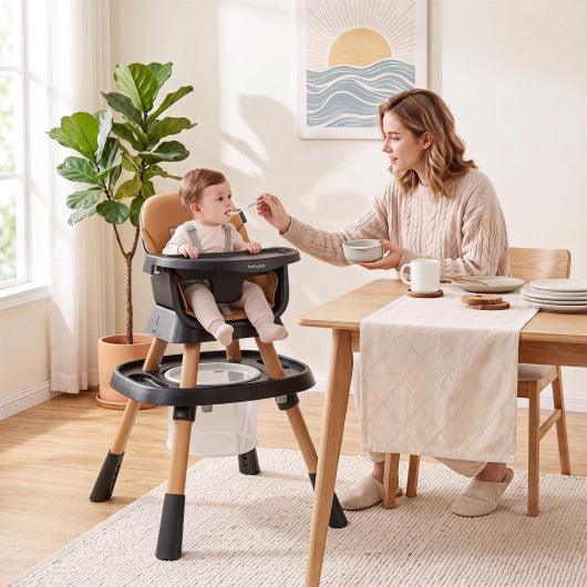 16-in-1 Baby High Chair with Activity Center and Booster Seat for Babies and Toddlers-Black