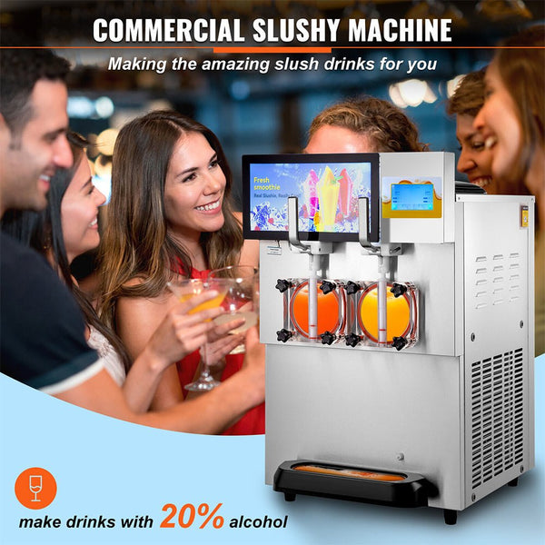16L Commercial Double Frozen Margarita Ice Slushie Drink Maker Machine, 1155W (SAK95281)