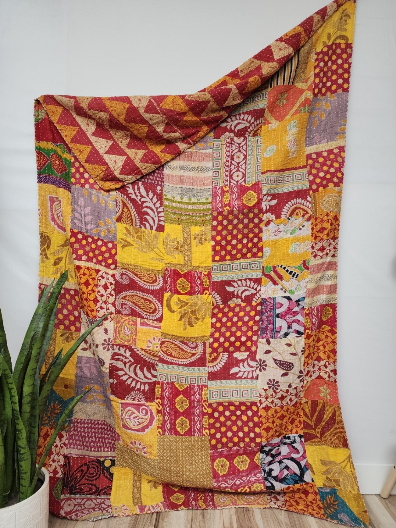 (Events) Twin Patchwork Cotton Quilt