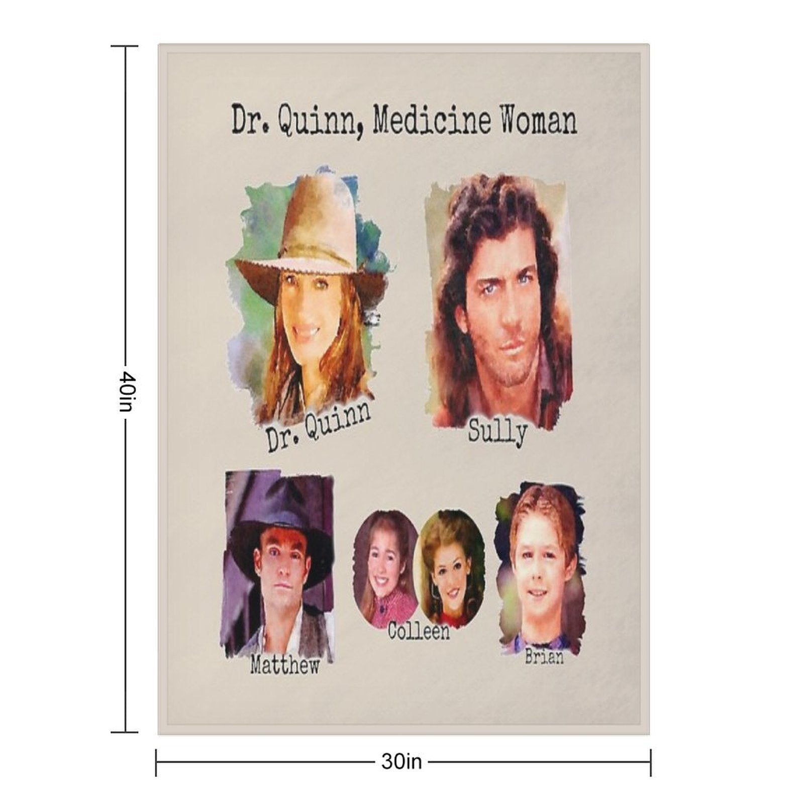 Dr. Quinn Medicine Woman Family Wrinkle-free Throw Blanket