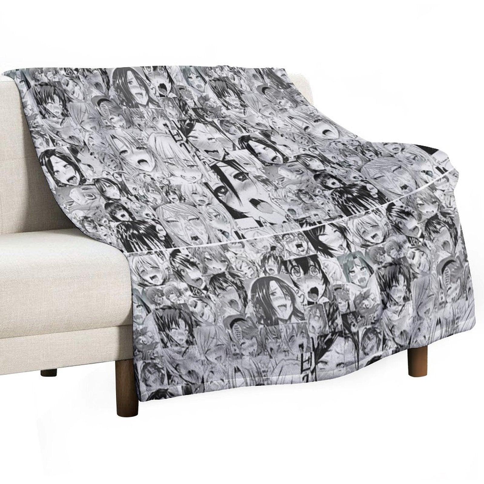 Aygo Hentai Anime Face Throw Blanket