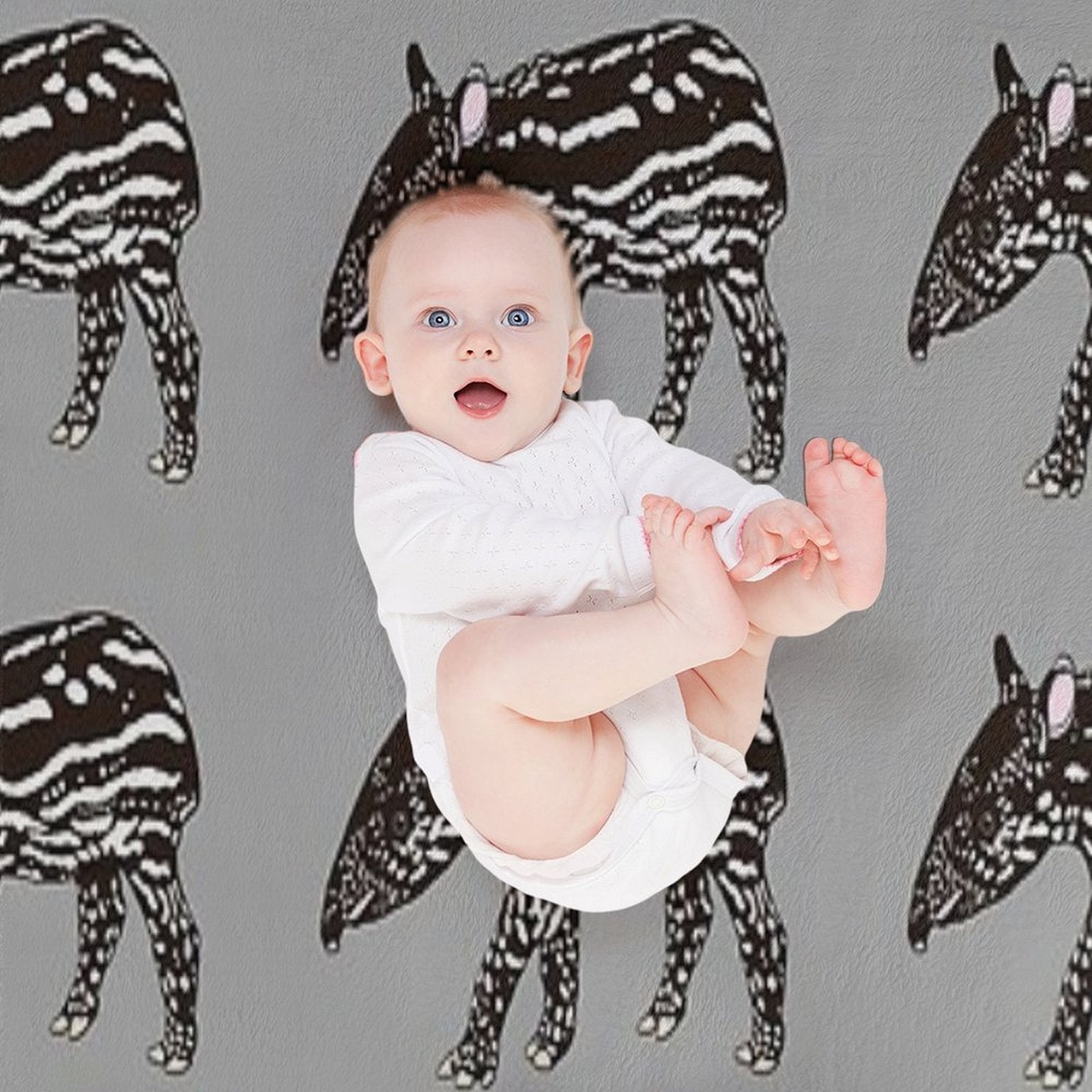 Baby Tapir Compact Throw Blanket