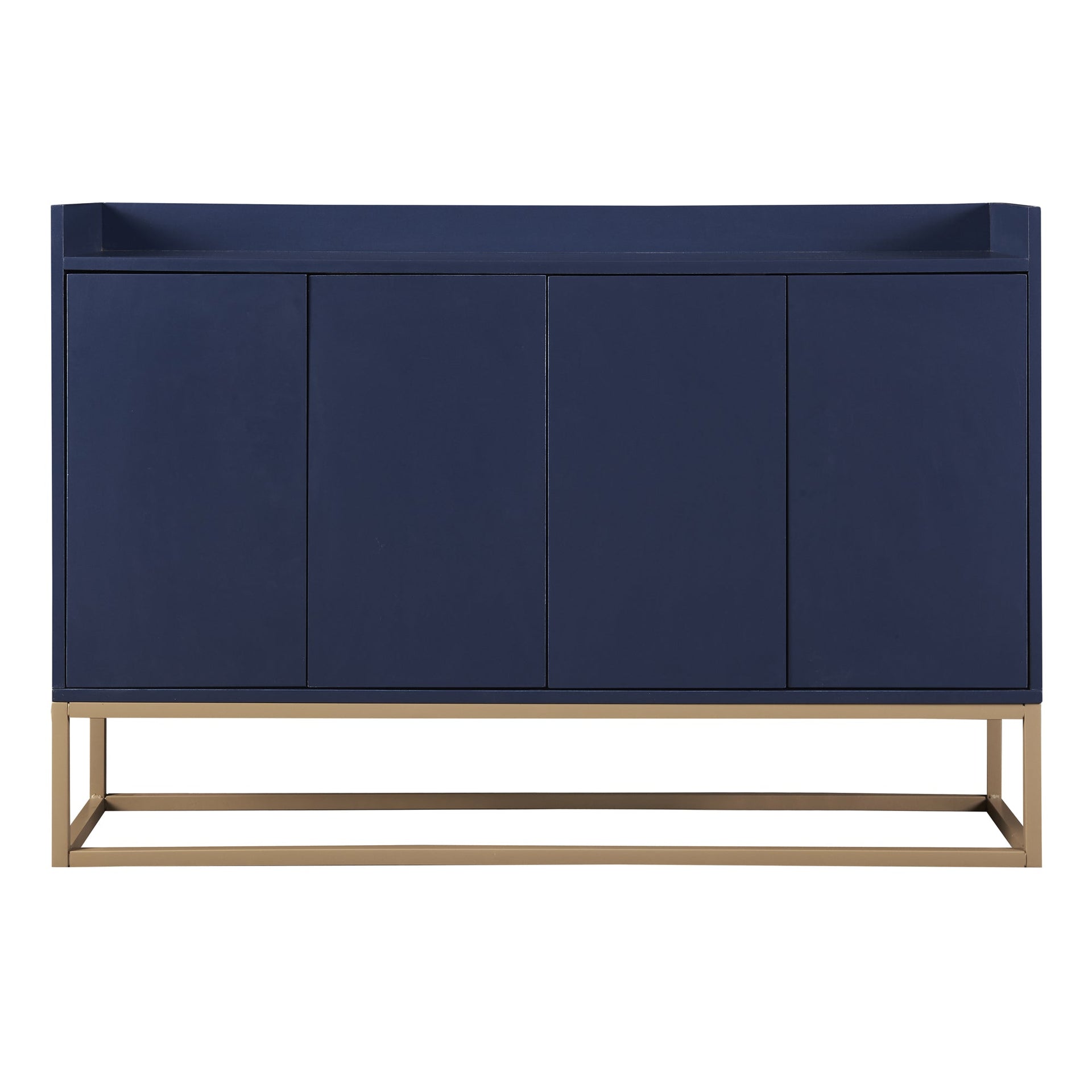 TREXM Modern Sideboard Elegant Buffet Cabinet with Large Storage Space for Dining Room, Entryway (Navy) V.I.P Digital Presence