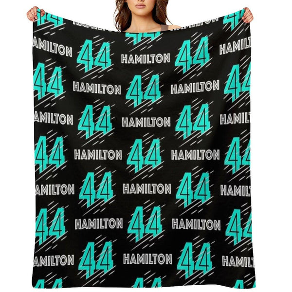 F1 Lewis Hamilton Throw Blanket