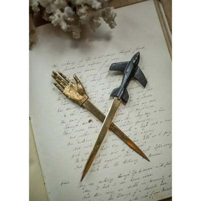 Pewter Airplane Letter Opener