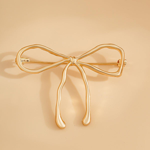 Bow brooch women's decorative brooch cross-border niche lava bow versatile pin accessory