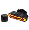Bike Alarm Tail Light with Turn Signals Multifunctional Waterproof USB Rechargeable  Electric Bell Bicycle Lamp Bike Rear Light - SF31