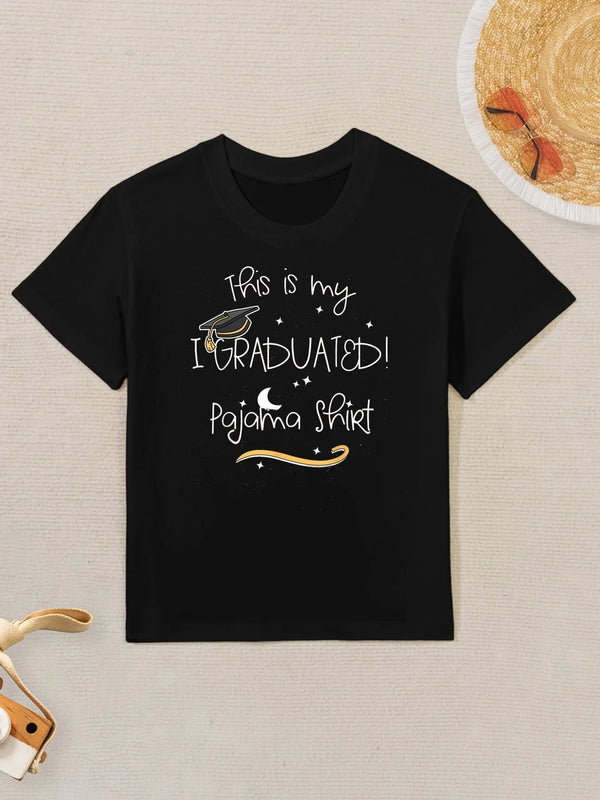 Graduate "This Is My I Graduated Pajama" - Graduation Kids T-Shirt