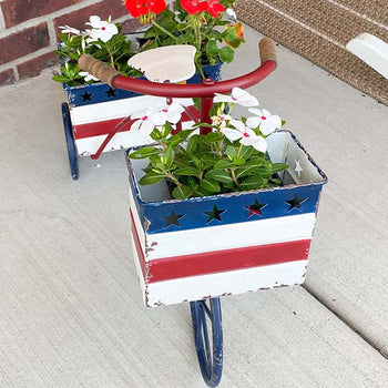 Patriotic Trike Planter