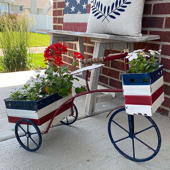 Patriotic Trike Planter