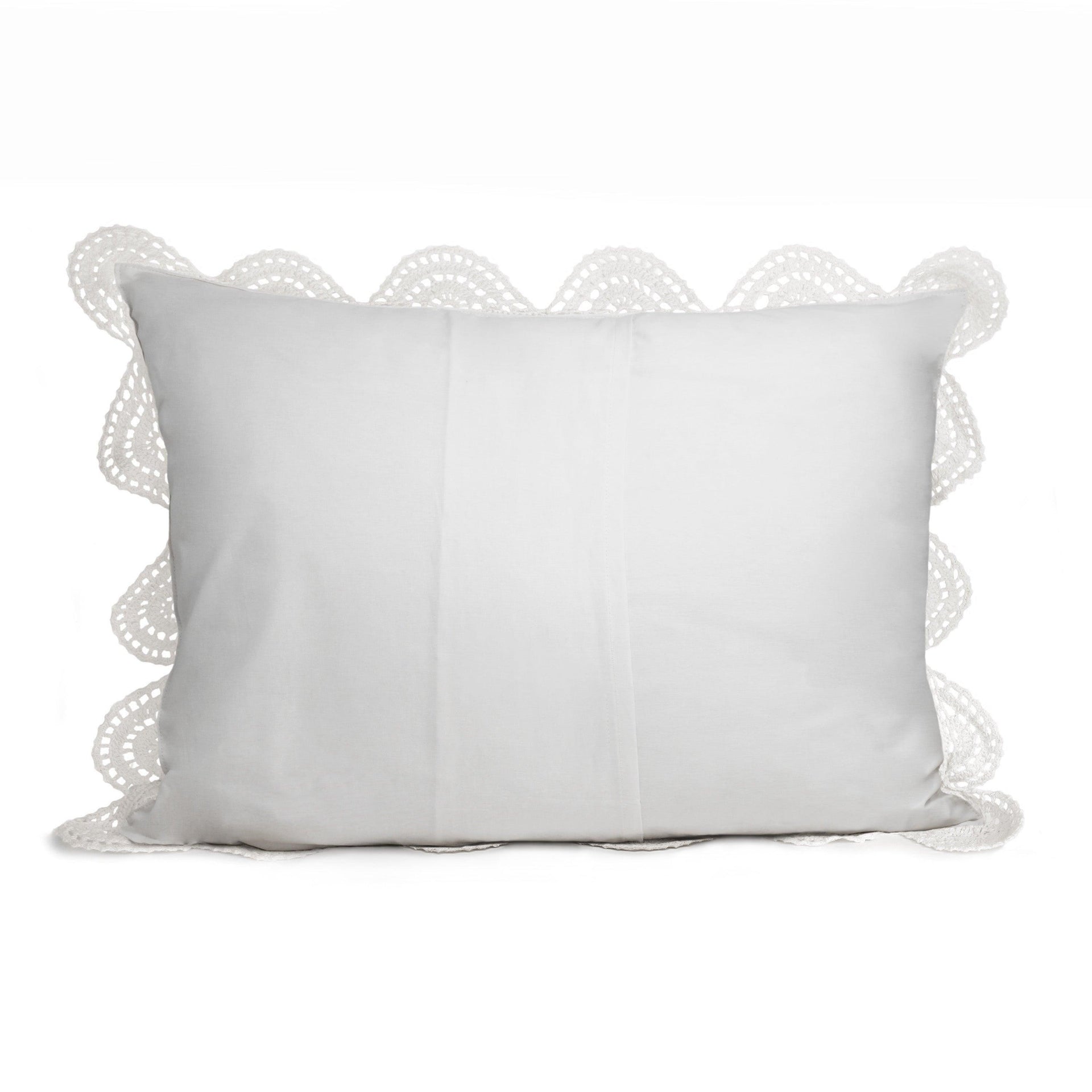 Hand Made Crochet Cotton Pillow Sham Pairs