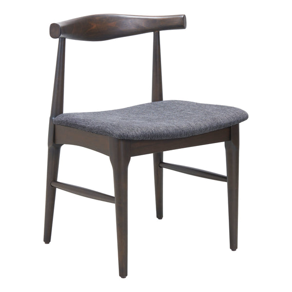 Tuzka Dining Chair (Set of 2) Gray & Espresso