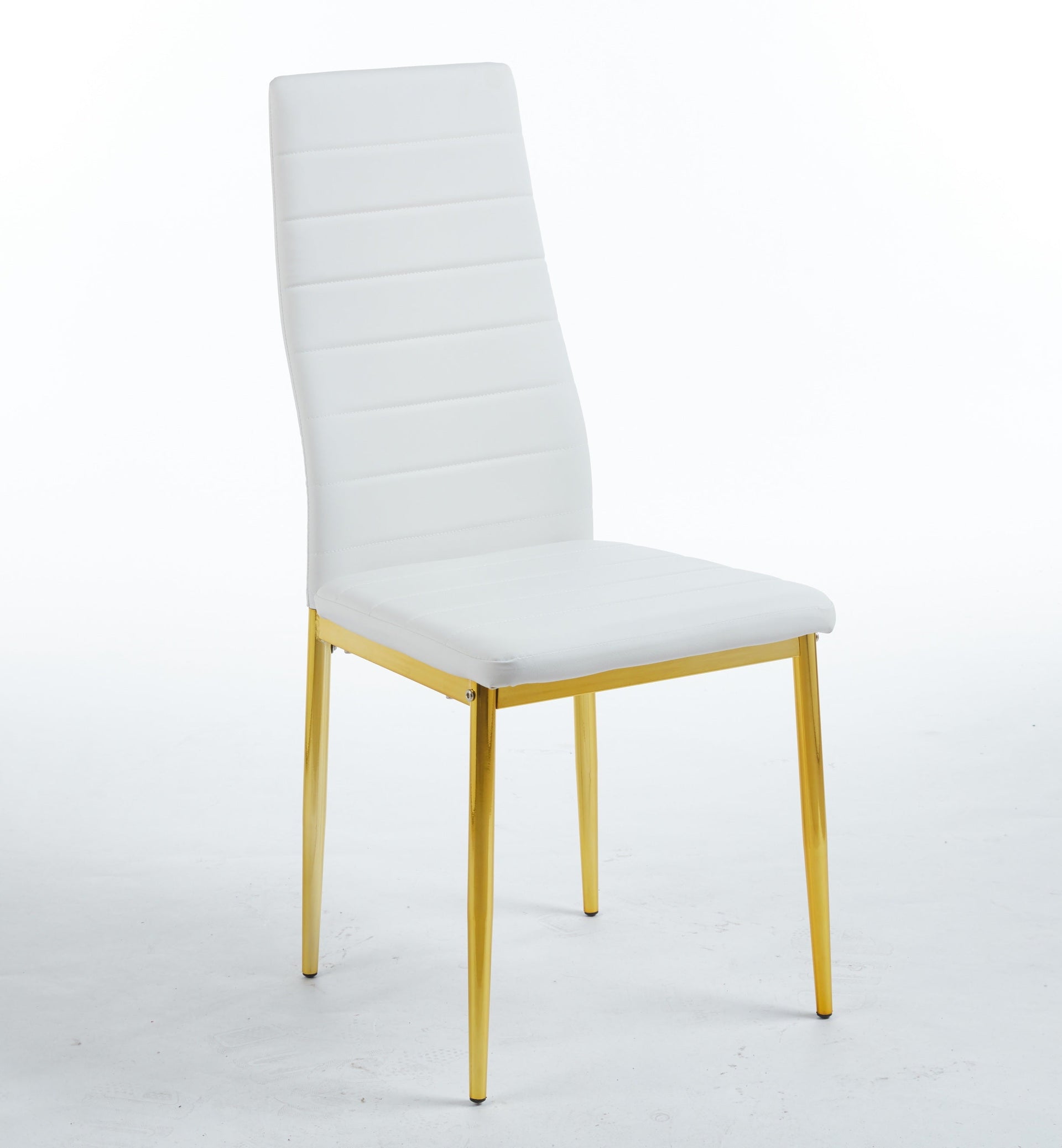 chair  set of 4,GOLDEN COLOR LEG,WHITE SEAT