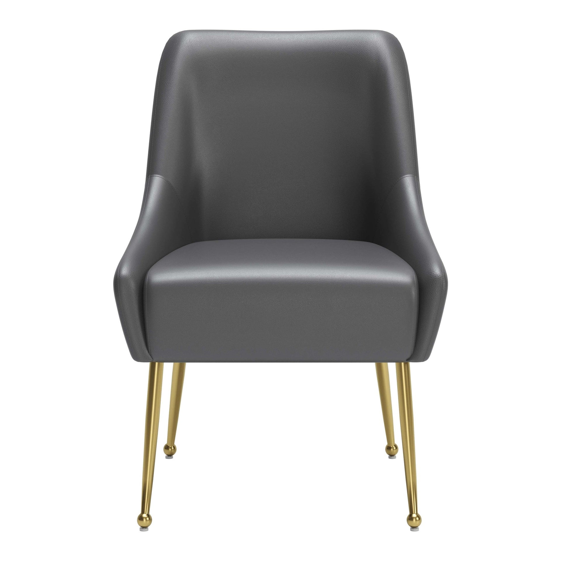 Maxine Dining Chair Gray & Gold