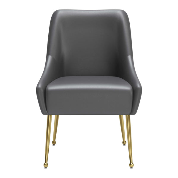 Maxine Dining Chair Gray & Gold