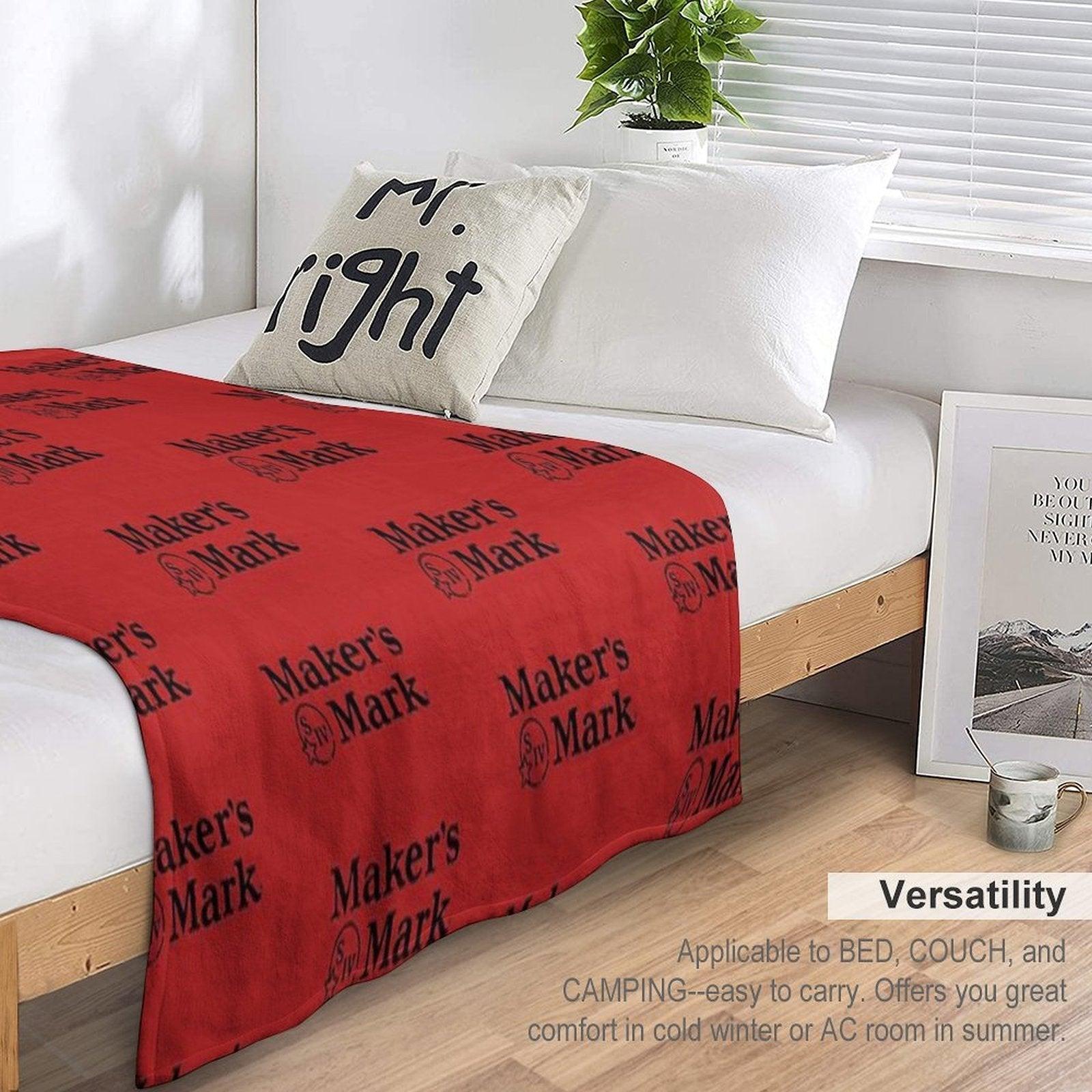 Maker's Mark Bourbon Throw Blanket