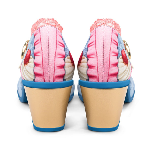 Chocolaticas®  Marie Antoinette Mary Jane Mid Heels Pump