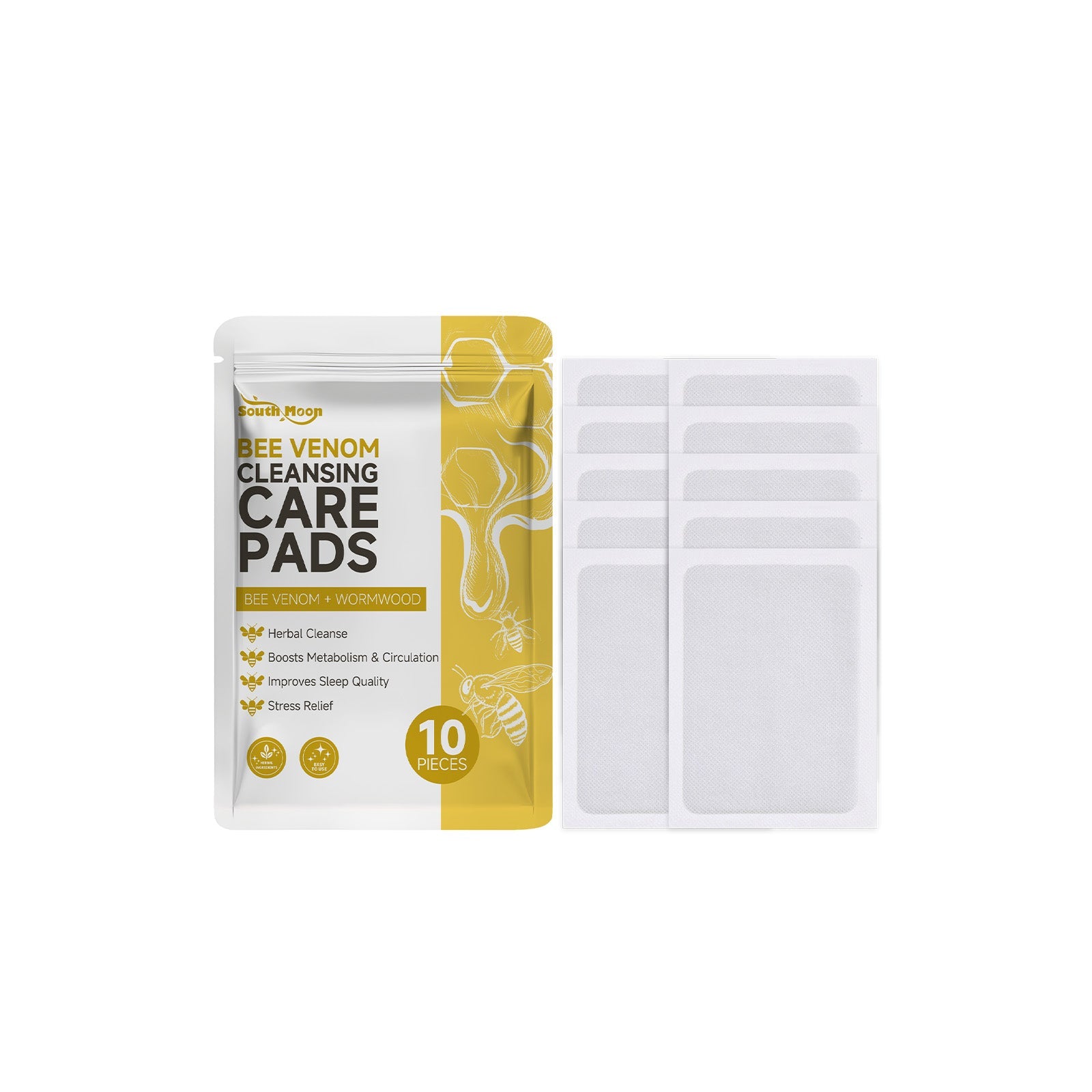 Bee Venom Foot Care Towel Gently Cleans Dry, Moisturizing And Hydrating Feet Care Towel