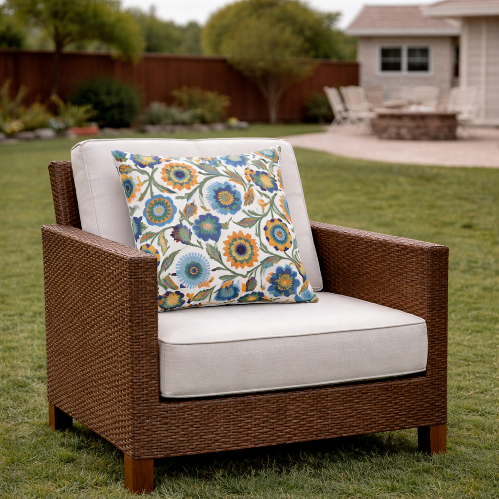 6 Pack Outdoor Pillow Covers - 18x18 Inch Water-Repellent Decorative Covers
