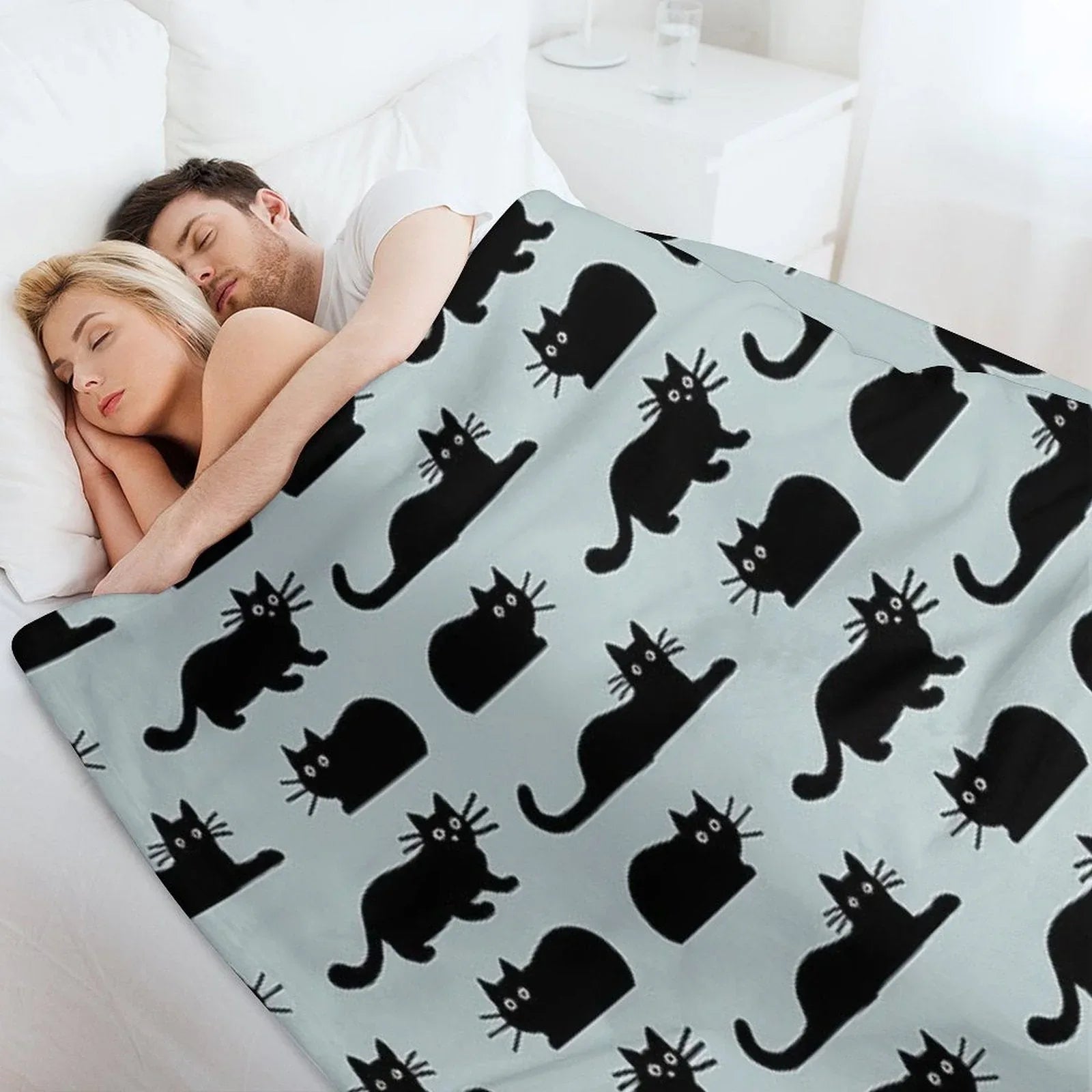Black Cat Throw Blanket