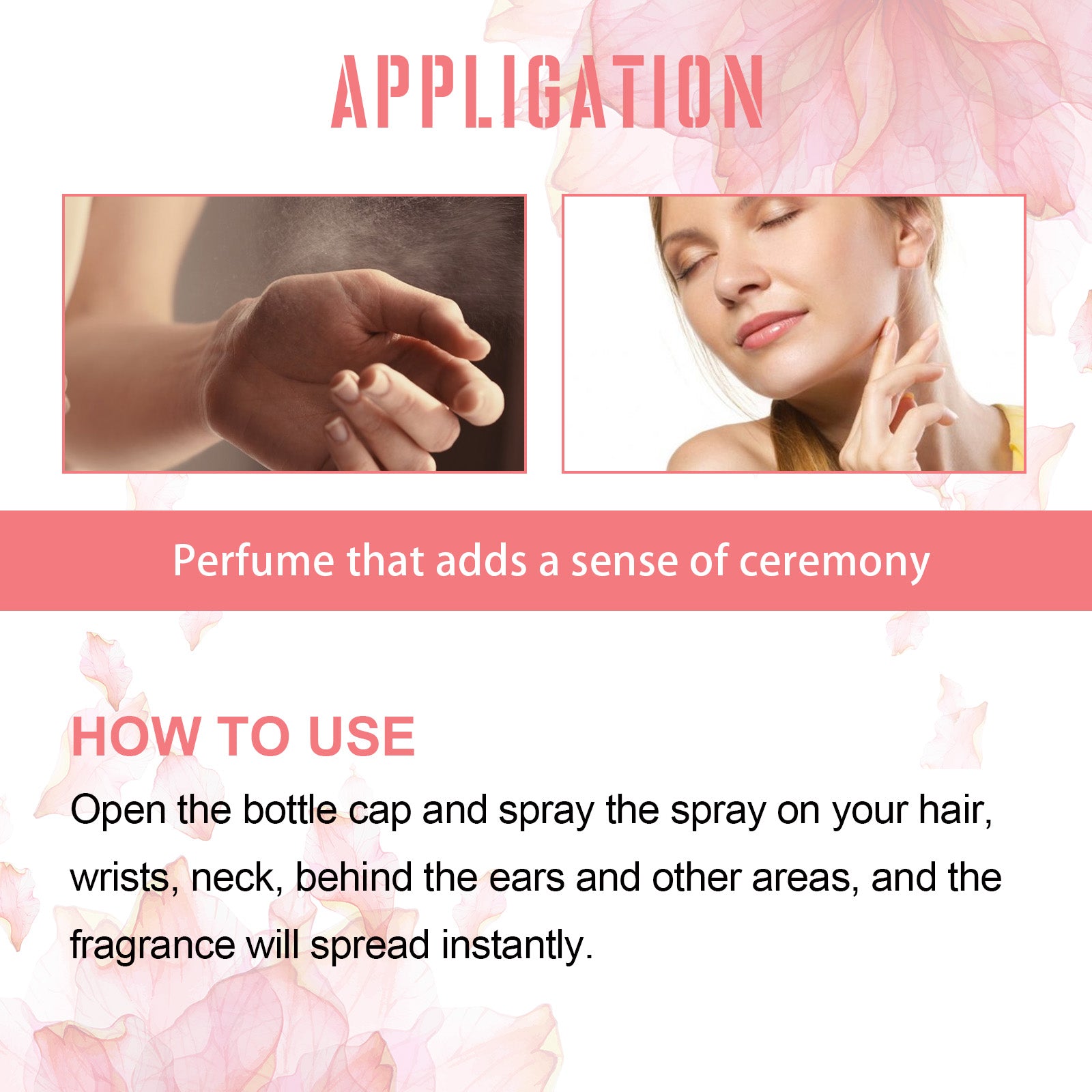 Perfume Spray Fresh Lasting Fragrance Non-Pungent Women's Date Perfume Spray