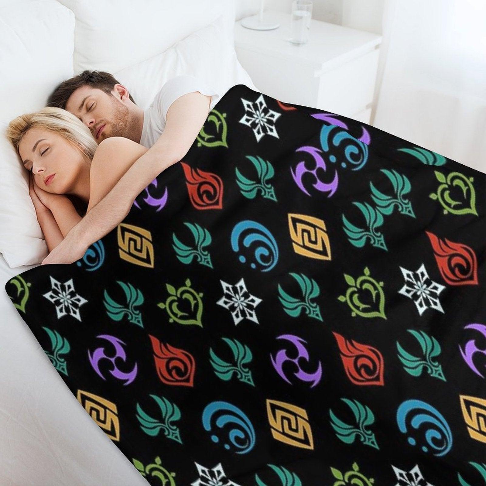 Genshin Impact All Elements Throw Blanket
