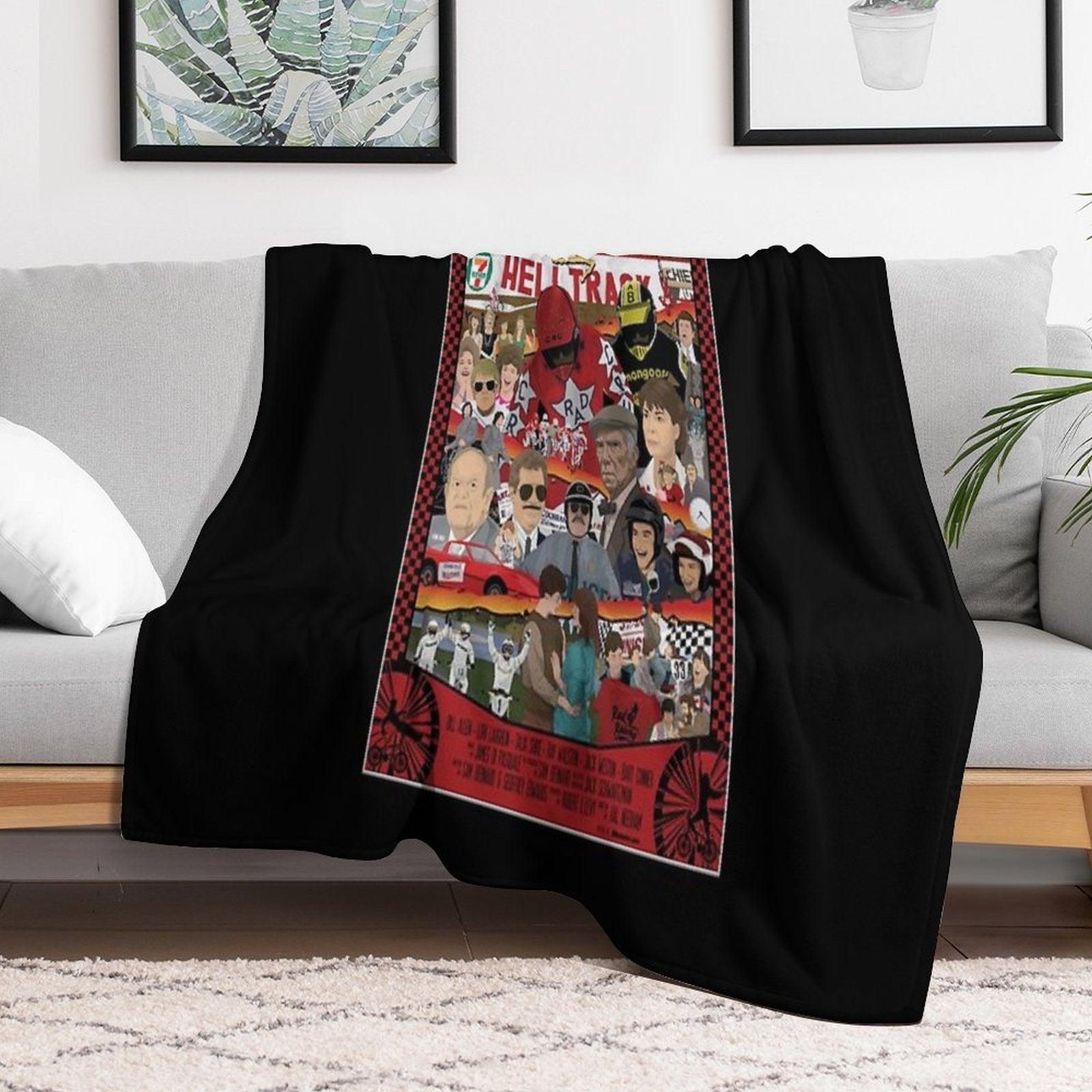 RAD Poster - BMX Tribute - Full Color - All Cast Throw Blanket