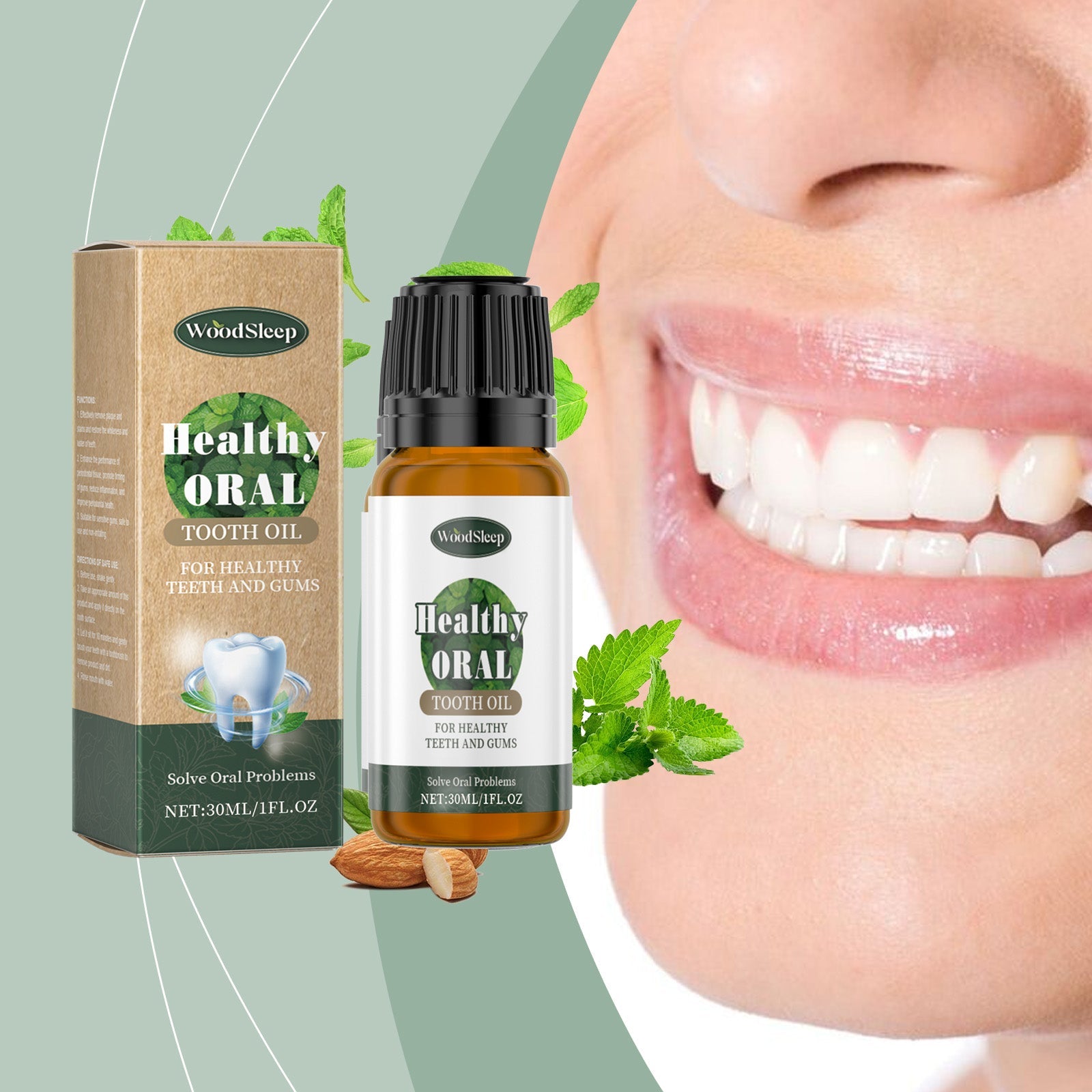 Mint Tooth Cleaner Teeth Cleaning Fresh Breath Odor Gum Care Drops