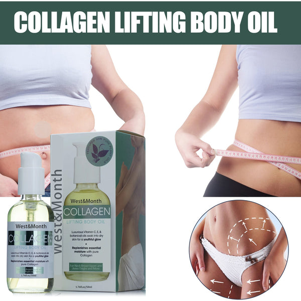 Collagen Lifting Body Oil, Lift Arm Shape Belly In Firming Skin Care Oil