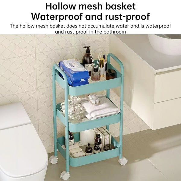 3 - tier rolling metal utility cart with wheels. Multifunctional, for kitchen, etc. Model: FRUTA - 001 1690 2090