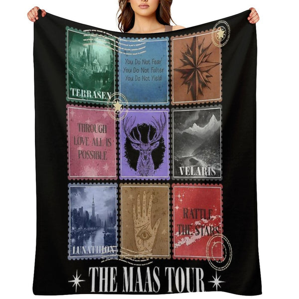 Maas Eras Tour, The Maas Tour Tee, A-C-O-T-A-R Durable Throw Blanket