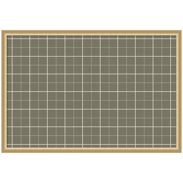 Framed Fabric Pinboard Sage Green Plaid Wall Organization