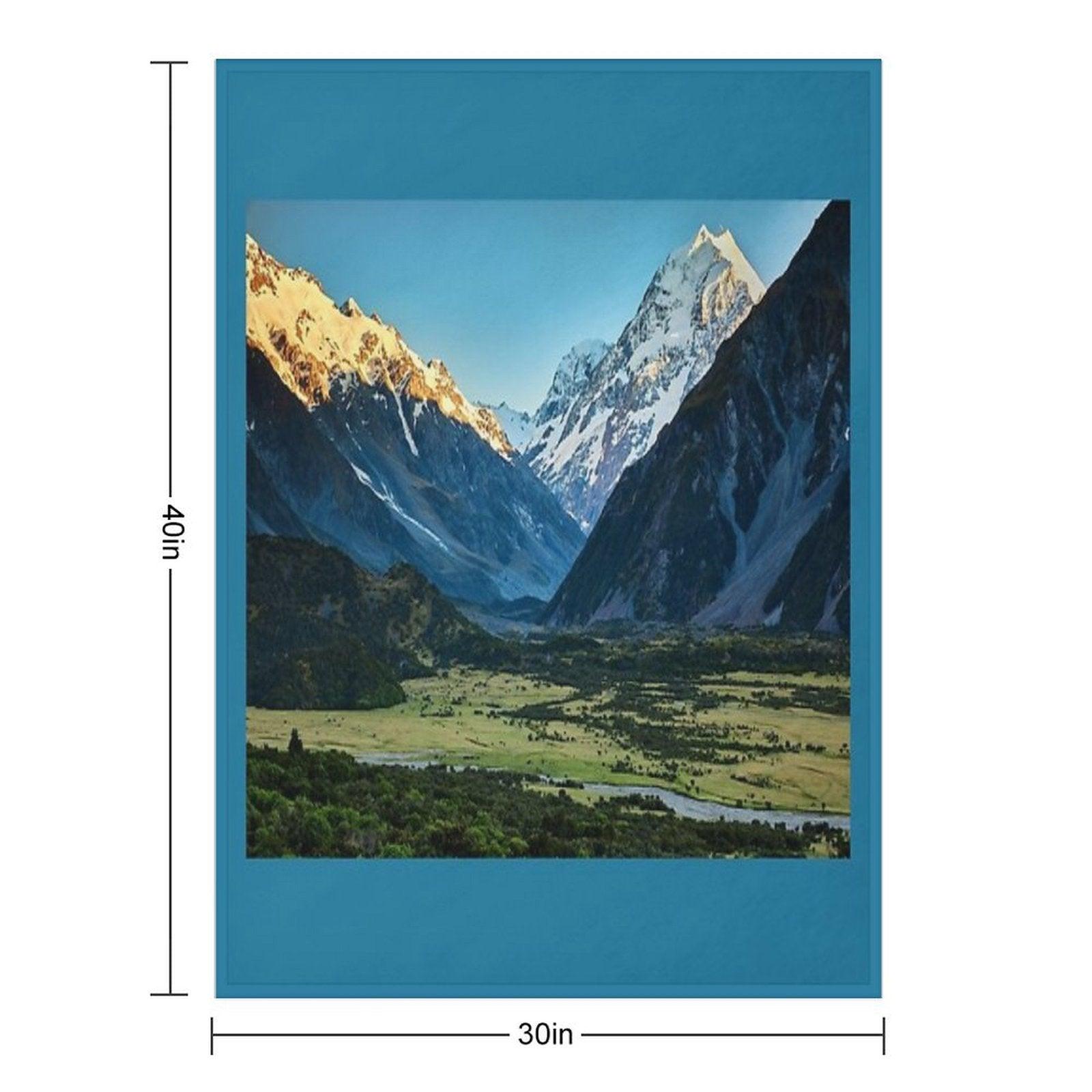 Aoraki Mt Cook Throw Blanket