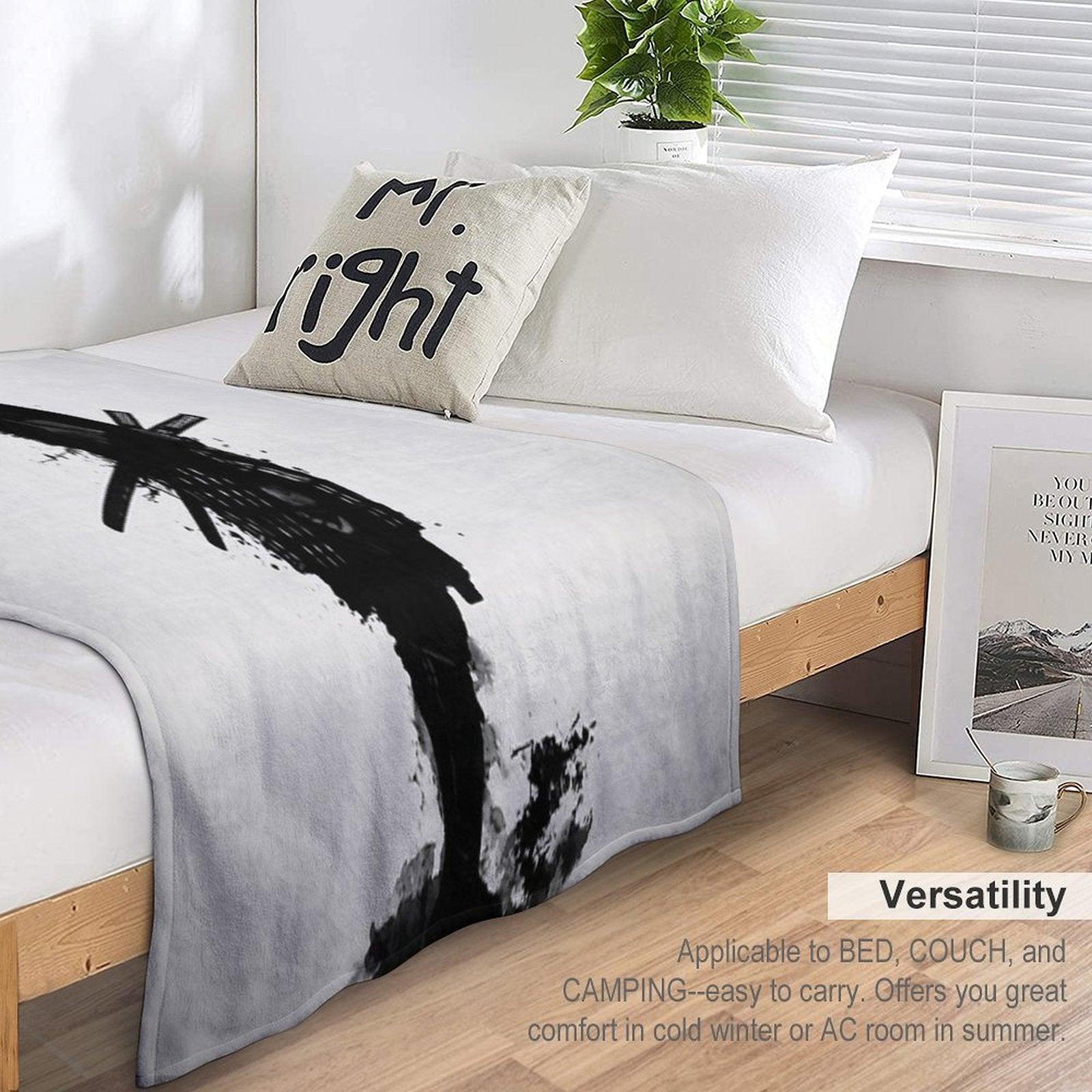 Armored Samurai Throw Blanket