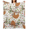 Cute Sloths Gift-ready Throw Blanket