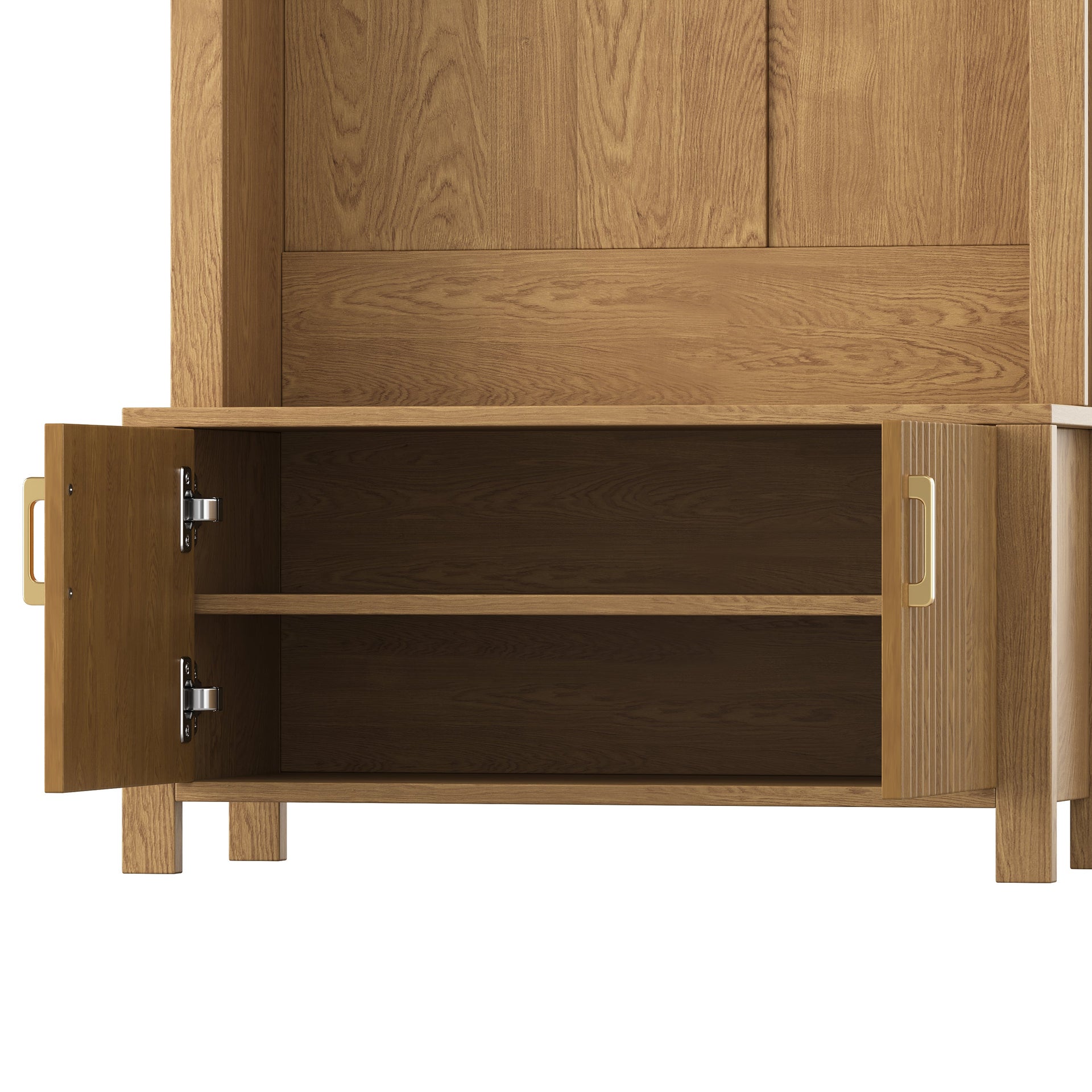 Farmhouse Hall Tree with Storage Bench & Cabinet – Entryway Organizer with Coat Hooks